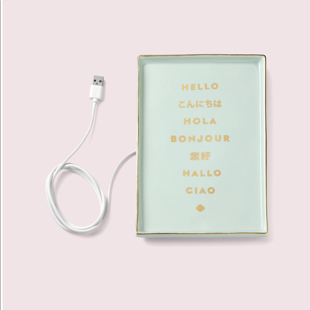 kate spade charging plate 📱